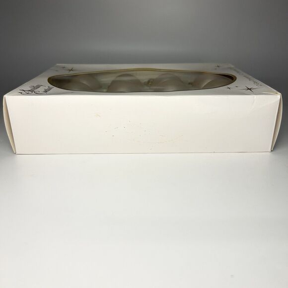 VTG 12ct Sparkling Creations Gold Cream Glass Small Christmas Ornaments 1.75” - Picture 7 of 16